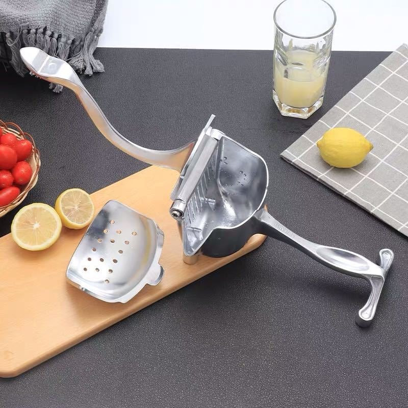 Ekstra stor manuell juicer i rustfritt stål
