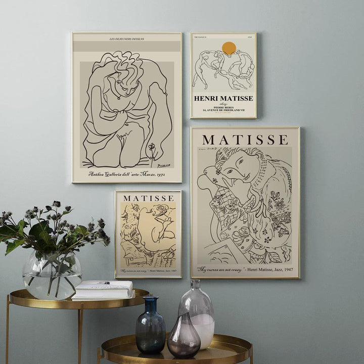 Skanto | Henri Matisse Picasso Abstrakt Lerret