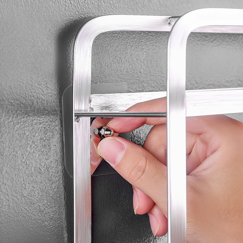 Skanto | 10 Stykker Heavy Duty Punch-Free Gjennomsiktige Klebende Kroker