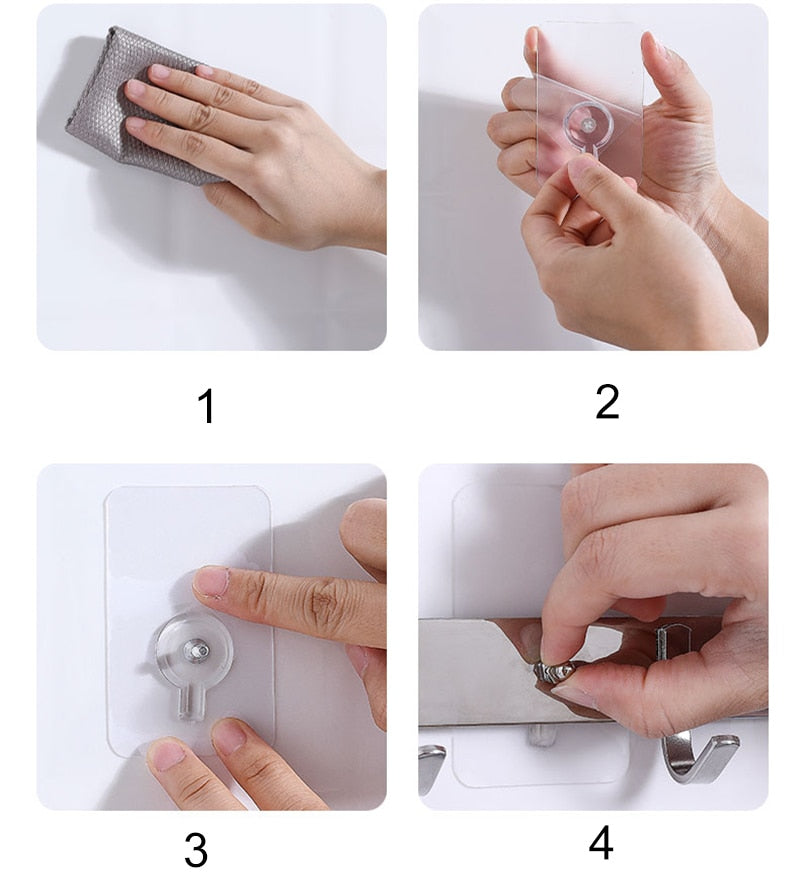 Skanto | 10 stk tungduty punch-frie transparente klistre kroker