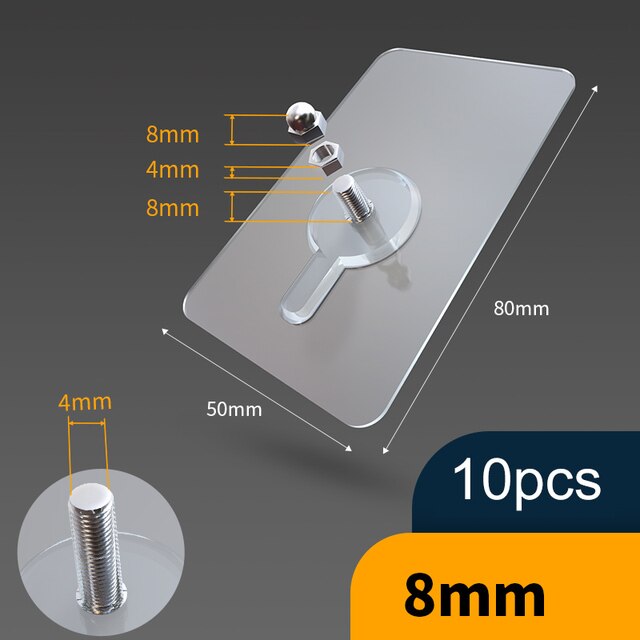 Skanto | 10 stk tungduty punch-frie transparente klistre kroker