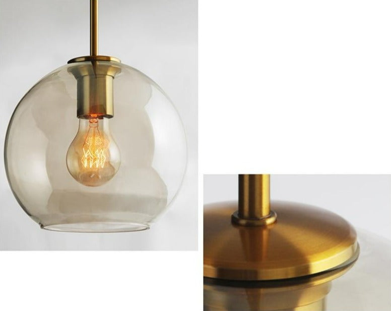 Moderne hengelamper i glass