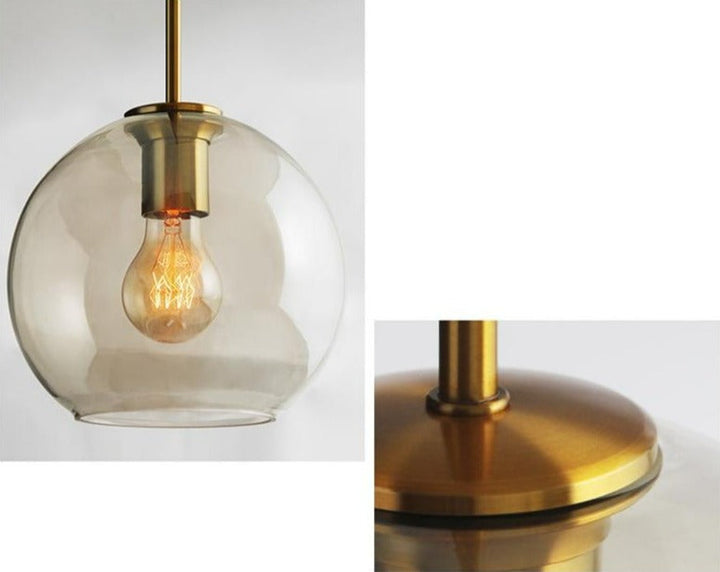 Moderne hengelamper i glass