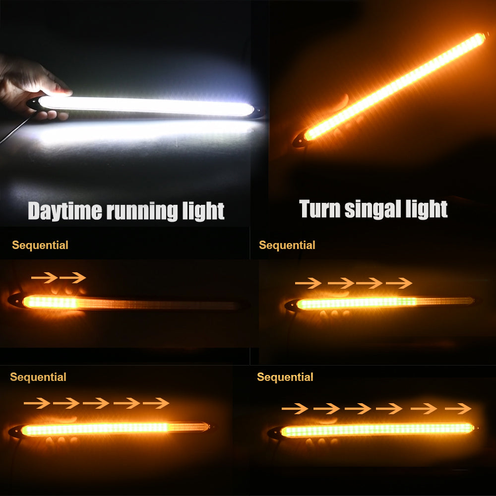Skanto | 2 stk vanntett bil blinklys LED lysstripe