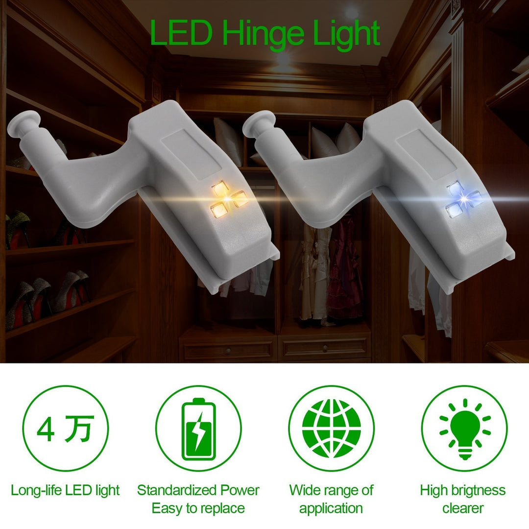 10stk LED Sensor Hinge Garderobelampe | Skanto