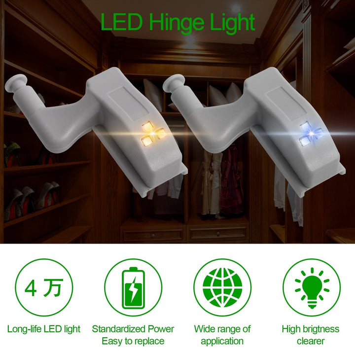 10stk LED Sensor Hinge Garderobelampe | Skanto