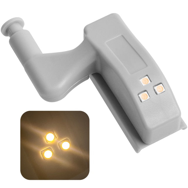 10stk LED Sensor Hinge Garderobelampe | Skanto