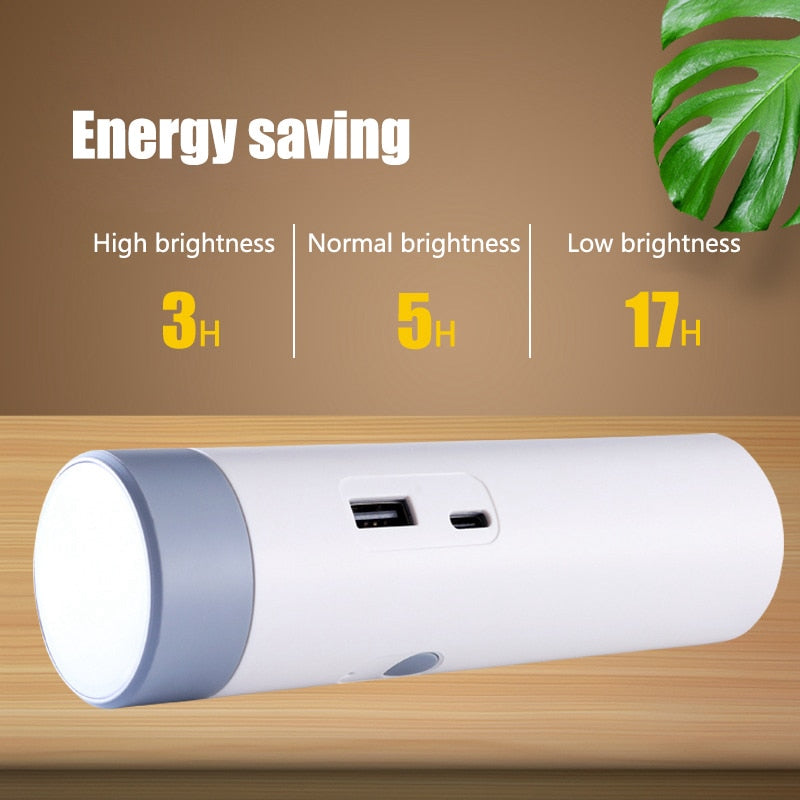LED Mini Oppladbar Power Bank Skrivebord Lampe | Skanto