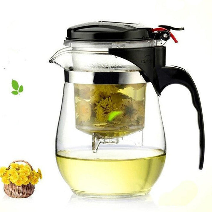 Glass Tee Utgiftsbeskyttet Infuser Kanne