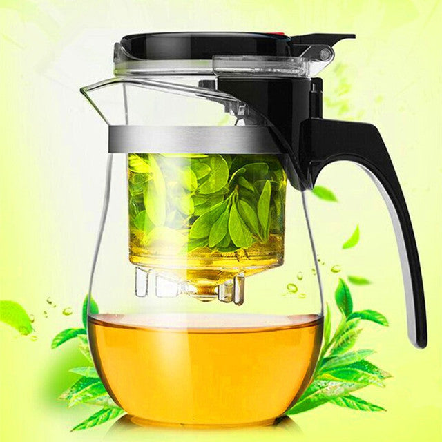 Glass Tee Utgiftsbeskyttet Infuser Kanne