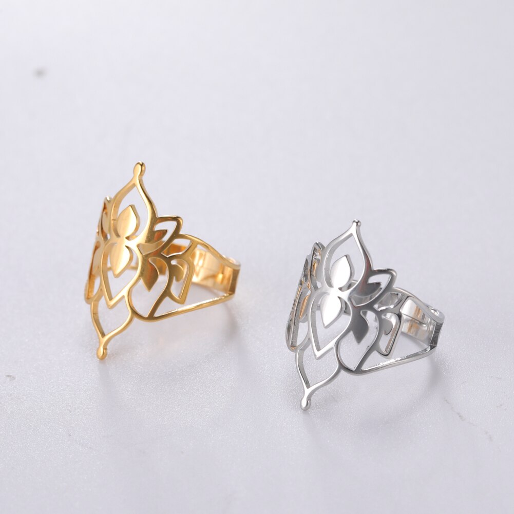 Skanto | Buddha Vintage Lotus Ring for kvinner