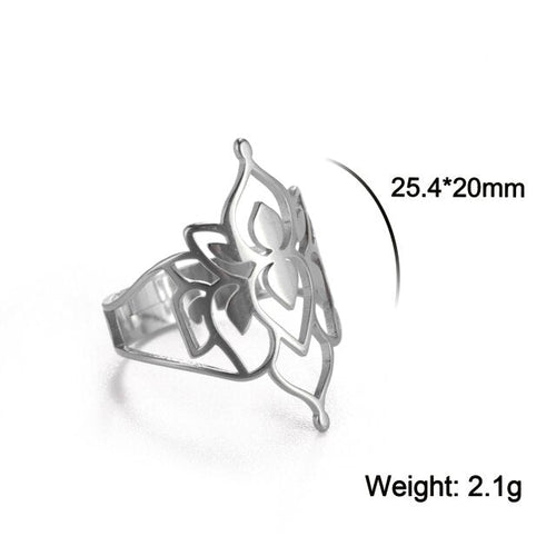 Skanto | Buddha Vintage Lotus Ring for kvinner