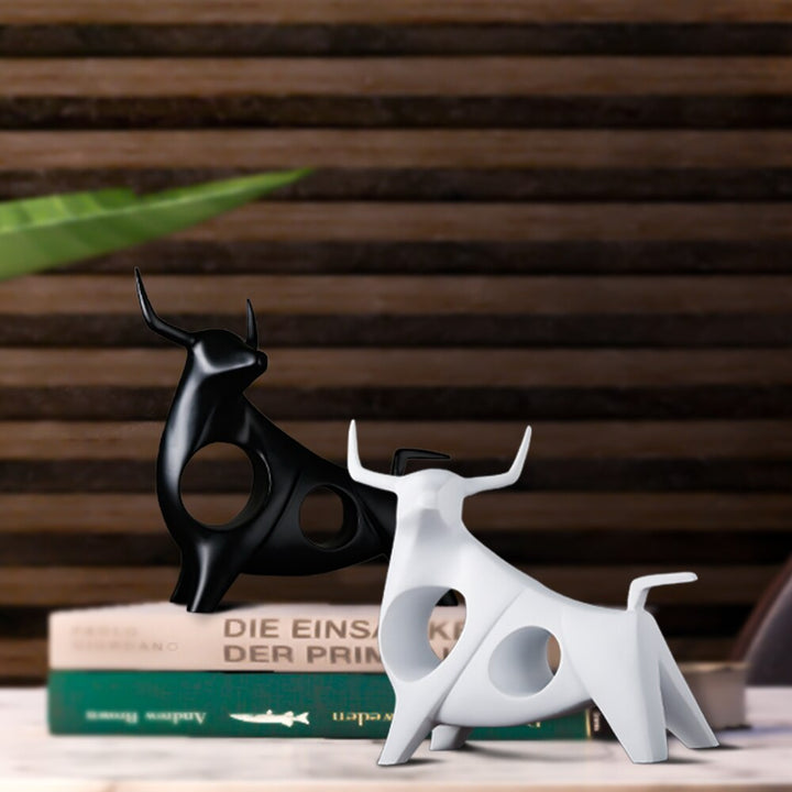 Nordisk Stil Bull Skulptur Hjem Decor | Skanto