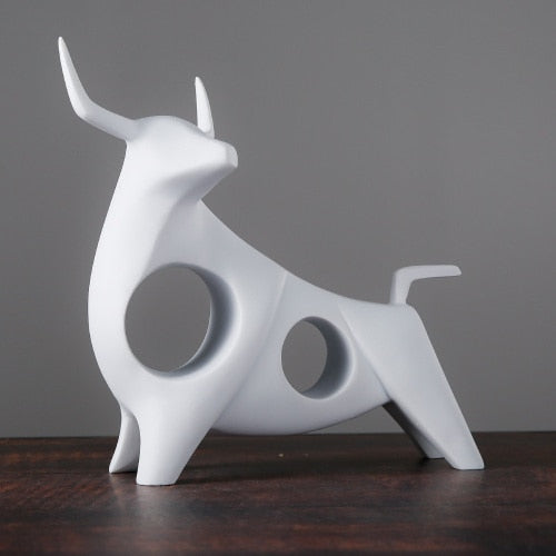 Nordisk Stil Bull Skulptur Hjem Decor | Skanto