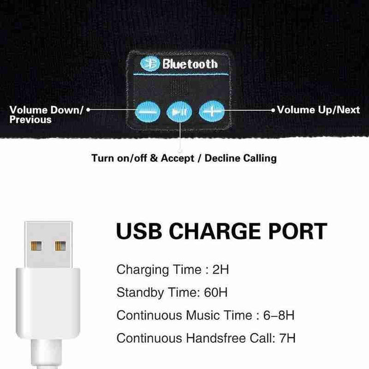 Unisex Bluetooth Hodeset Hette | Skanto