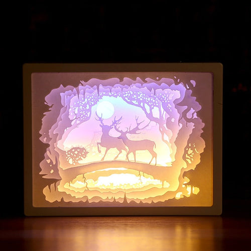 Skanto | Kreativ 3D Papirboks LED Nattlampe