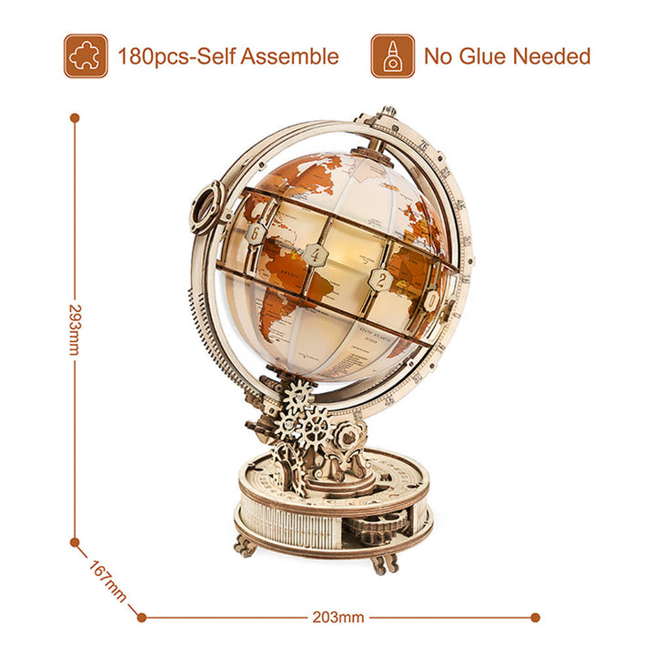3D Puslespill Luminous Globe | Skanto