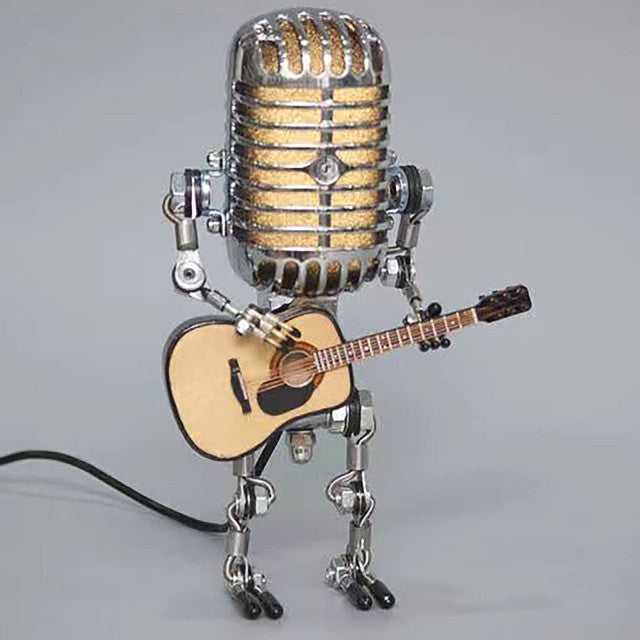Skanto | Vintage gitar spillende mikrofon robotlampe