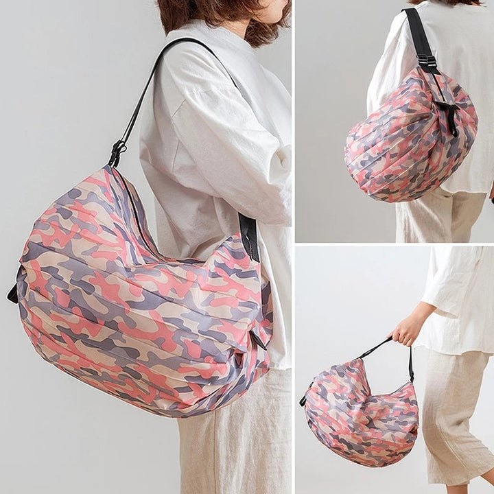 Stor kapasitet lerret sammenleggbar handlebag | Skanto