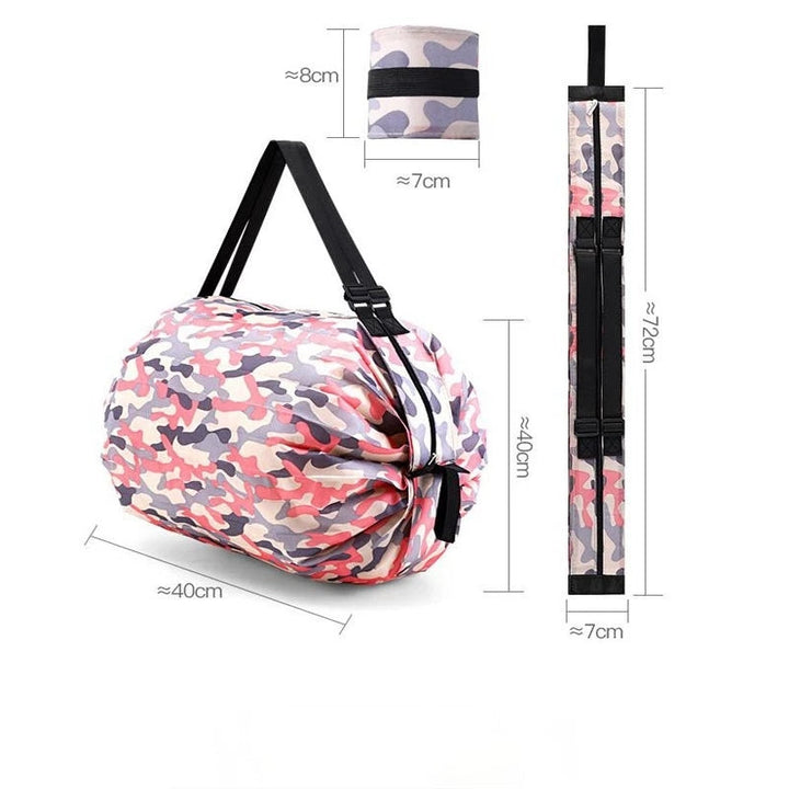 Stor kapasitet lerret sammenleggbar handlebag | Skanto