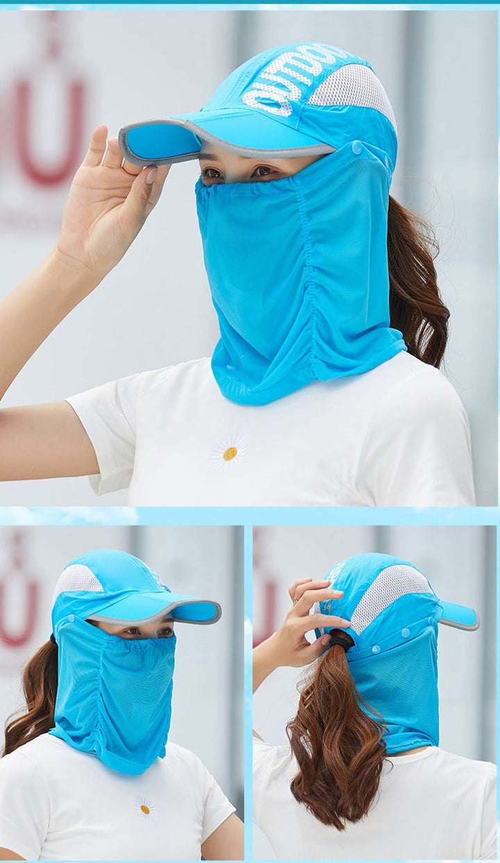 Anti-Ultrafiolett Utendørs Pustende Sommermaske Hatt | Skanto