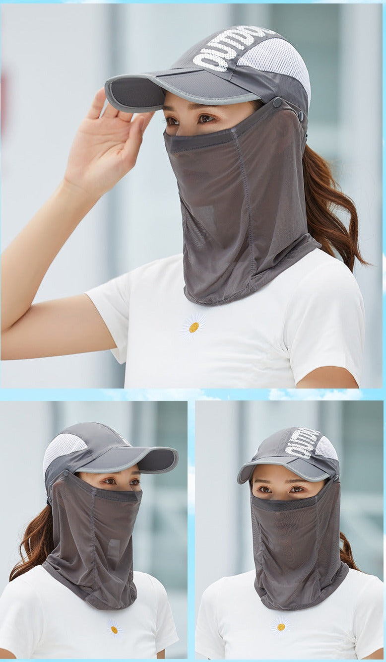 Anti-Ultrafiolett Utendørs Pustende Sommermaske Hatt | Skanto