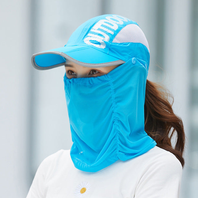 Anti-Ultrafiolett Utendørs Pustende Sommermaske Hatt | Skanto