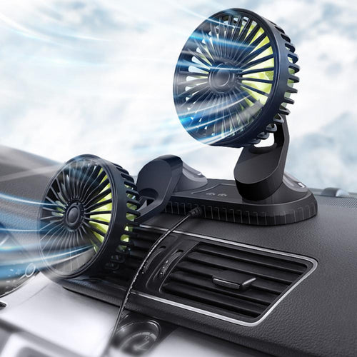 Bil dashboard dobbel USB kjøleventilator | Skanto