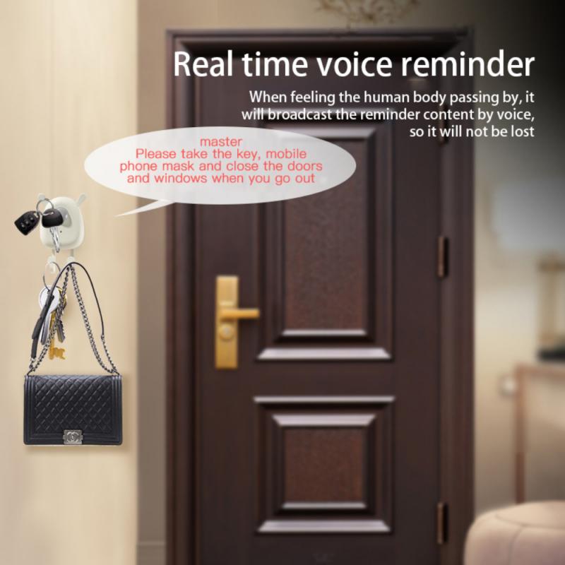 Cartoon Elf Sensor Voice Reminder Nøkkekrok | Skanto
