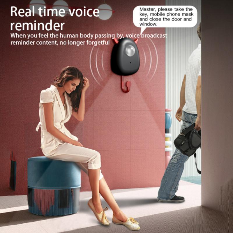 Cartoon Elf Sensor Voice Reminder Nøkkekrok | Skanto