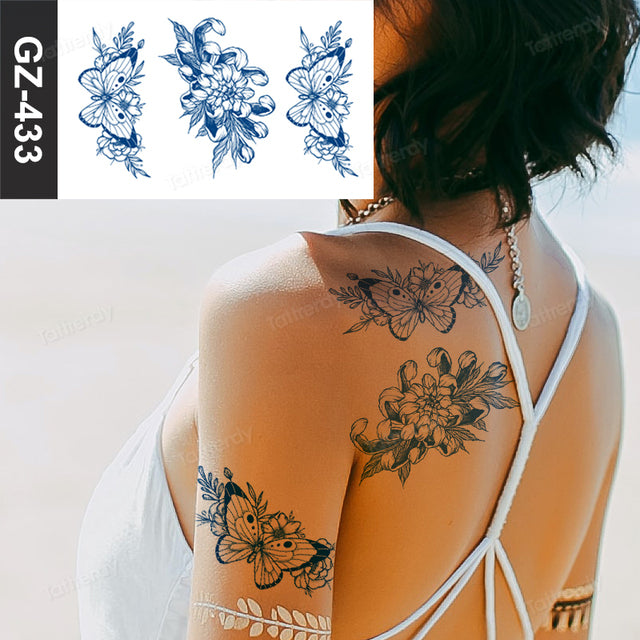 Skanto | Blooming Flower Orchid Semi-Permanent Midlertidig Tatovering