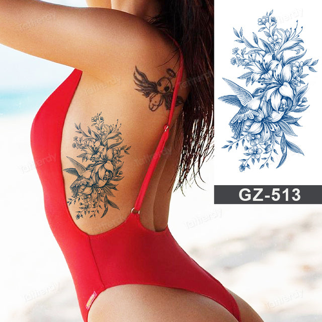 Skanto | Blooming Flower Orchid Semi-Permanent Midlertidig Tatovering