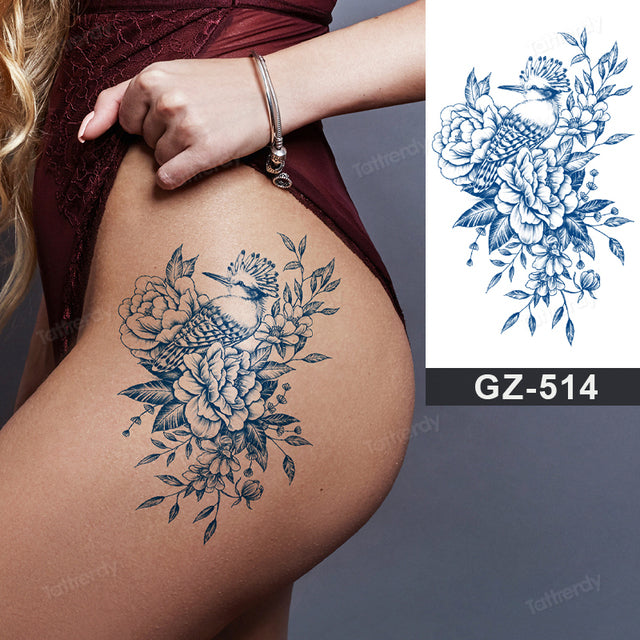 Skanto | Blooming Flower Orchid Semi-Permanent Midlertidig Tatovering