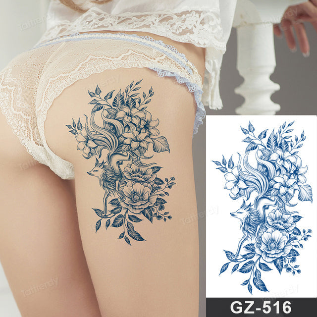 Skanto | Blooming Flower Orchid Semi-Permanent Midlertidig Tatovering