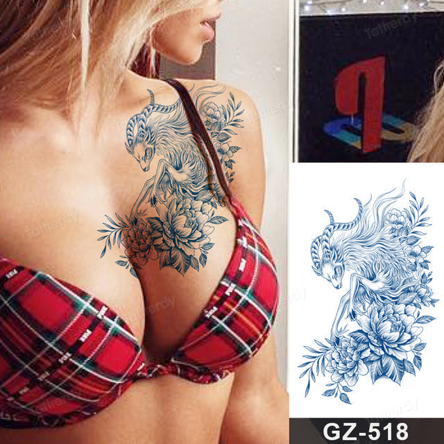 Skanto | Blooming Flower Orchid Semi-Permanent Midlertidig Tatovering