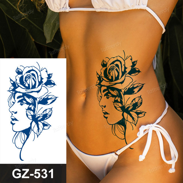 Skanto | Blooming Flower Orchid Semi-Permanent Midlertidig Tatovering