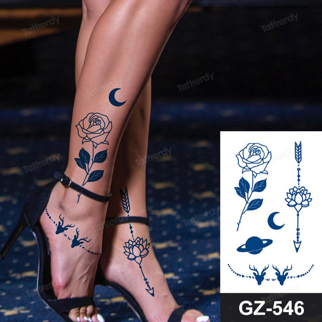 Skanto | Blooming Flower Orchid Semi-Permanent Midlertidig Tatovering