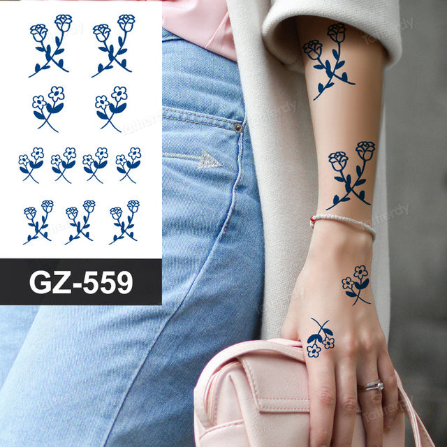 Skanto | Blooming Flower Orchid Semi-Permanent Midlertidig Tatovering