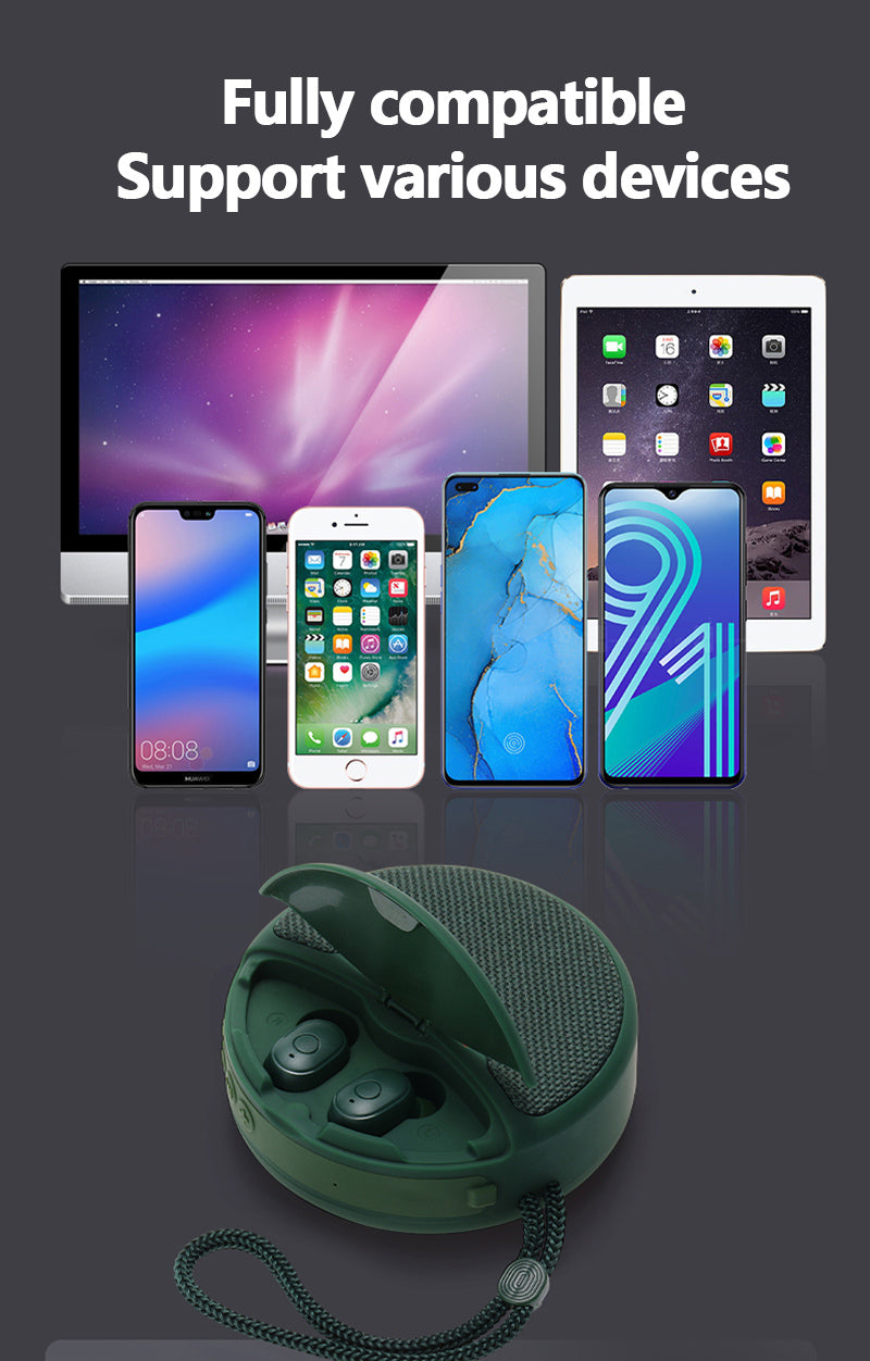 Skanto | 2i1 Øretelefon Bluetooth Høyttaler