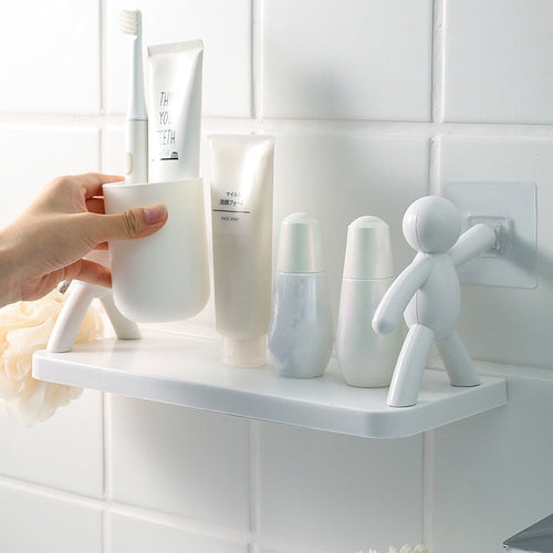 Skanto | Punch-Free Menneskefigur Badregal
