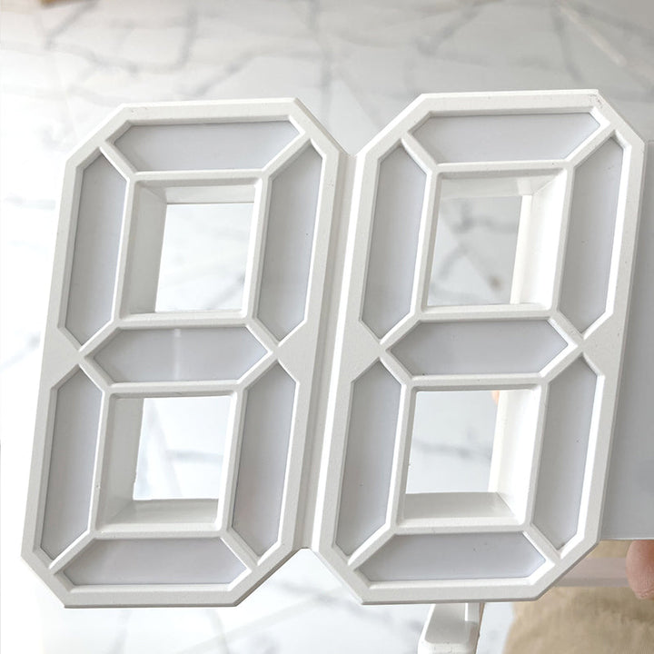 3D LED Moderne Digitale Alarm Vekkerklok | Skanto