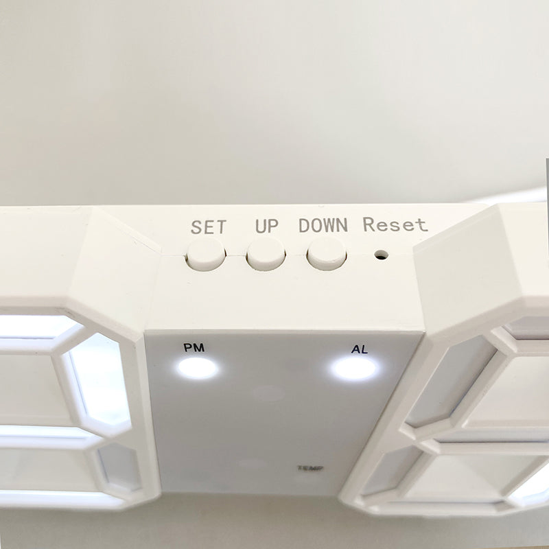 3D LED Moderne Digital Vekker Veggklokke | Skanto