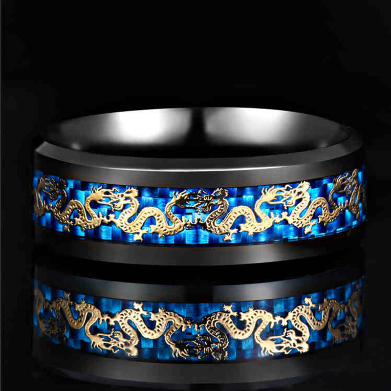 Skanto | Vintage Kina Drage Ring for Menn