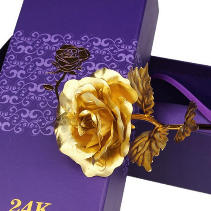 24k Gullfolie Rose - Med Boks | Skanto