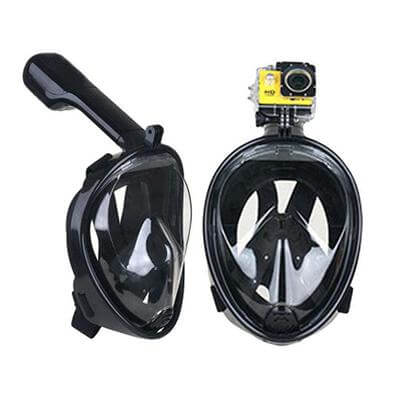 Skanto | Full Face Underwater Scuba Anti Fog Dykkermaske med Øreplugg Pustemunnstück