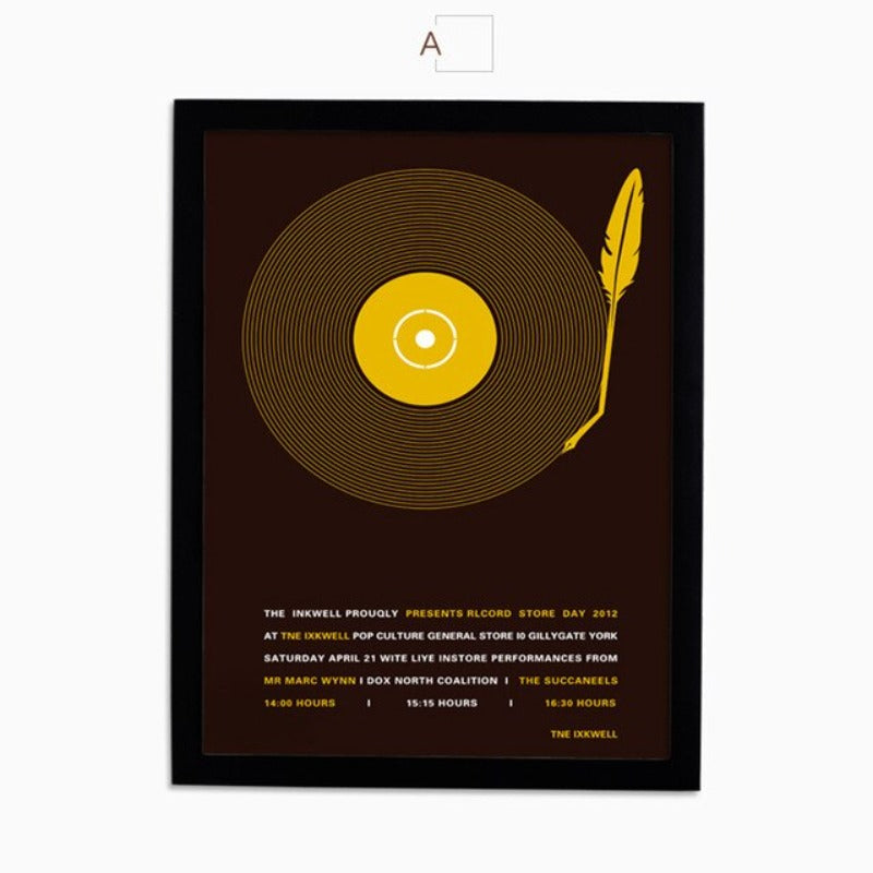 Musikk-lerretbilde, Kunsttrykk, Plakat, Moderne Kunst – Veggbilde på lerret