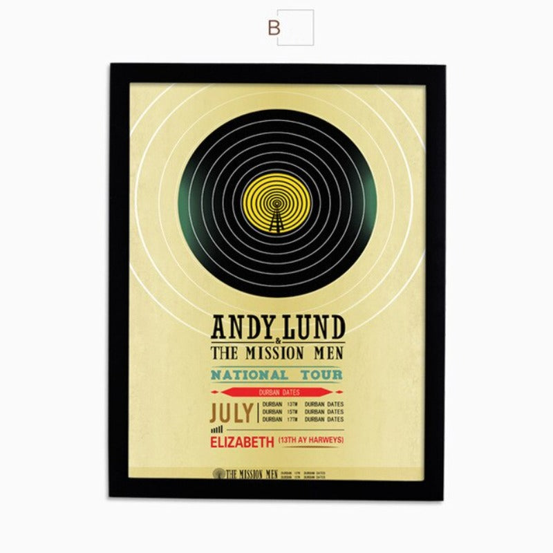 Musikk-lerretbilde, Kunsttrykk, Plakat, Moderne Kunst – Veggbilde på lerret