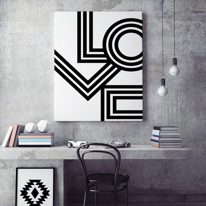 Kjære Veggkunst Minimalistisk - Lerret Veggkunst Maleri
