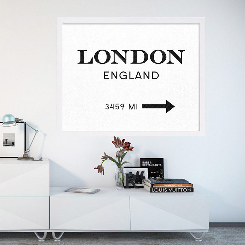 London England Trykk Kunst Innredningsplakat - Lerret Vegkunst Maleri