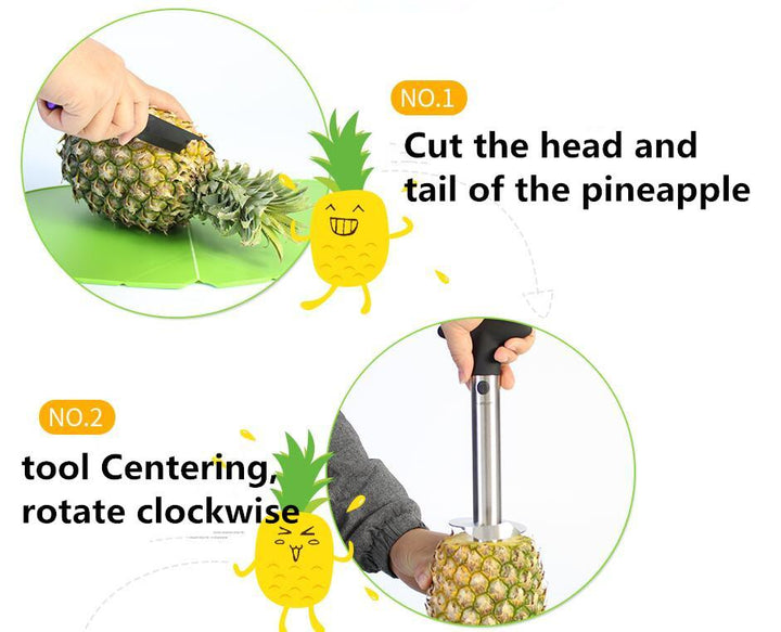 Rustfritt Stål Ananas Skjærer Kjerne | Skanto